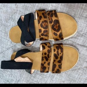 Leopard print espadrilles
